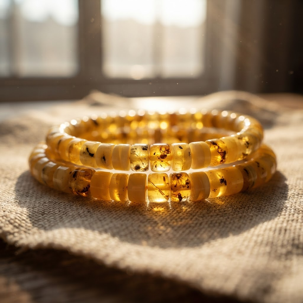 Margaret's Amber™ Thistle Amber Bracelet