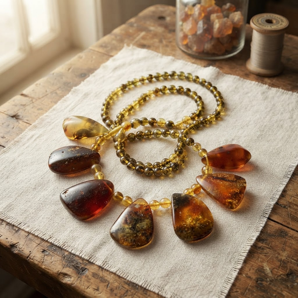 Margaret's Amber™ Heather Amber Necklace