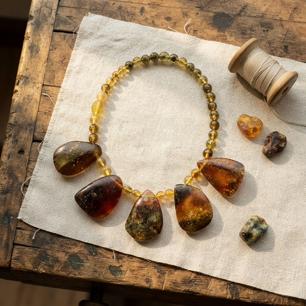 Margaret's Amber™ Heather Amber Necklace