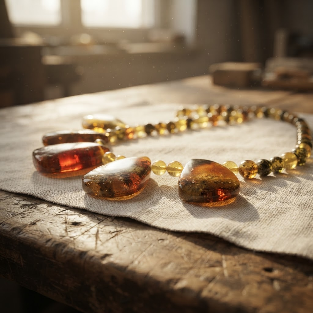 Margaret's Amber™ Heather Amber Necklace