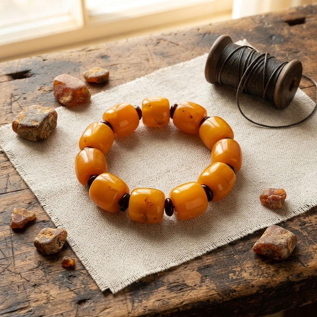 Margaret's Amber™ Lamp Honey Barrel Amber Bracelet