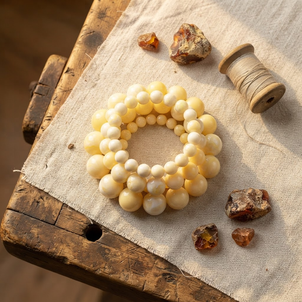 Margaret's Amber™ Nell Royal White Amber Bracelet