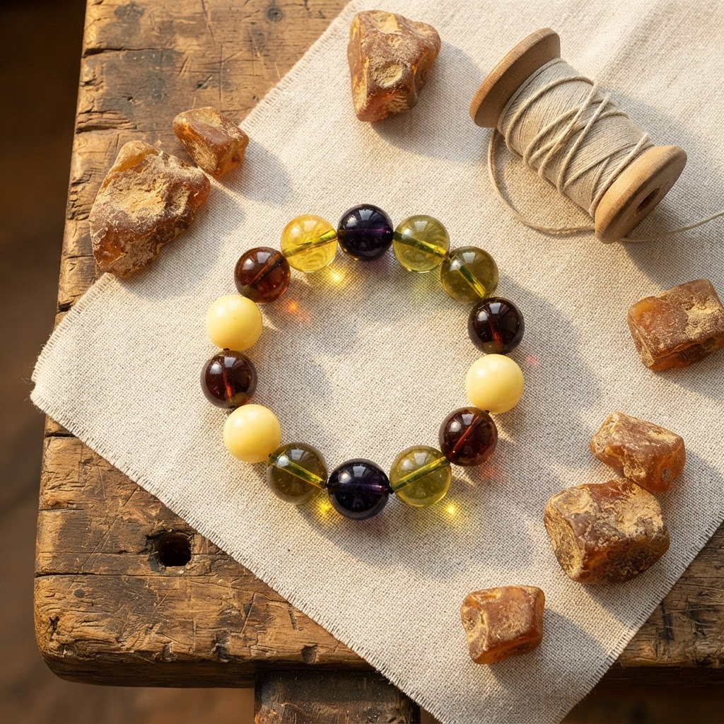 Margaret's Amber™ Goldie Honey Raw Amber Bracelet