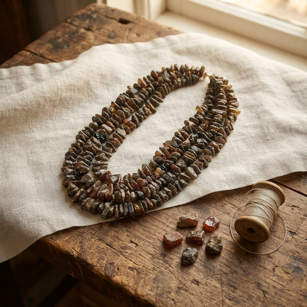 Margaret's Amber™ Hearthstone Raw Amber Necklace