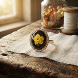 Margaret's Amber™ Creek Cherry Amber Ring