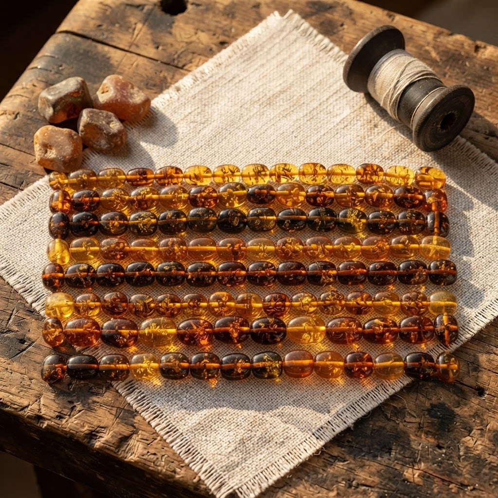 Margaret's Amber™ Ease Piebald Wildflower Amber Bracelet
