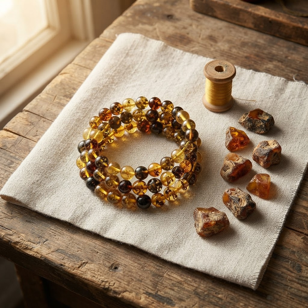 Margaret's Amber™ Hearth Wildflower Amber Bracelet