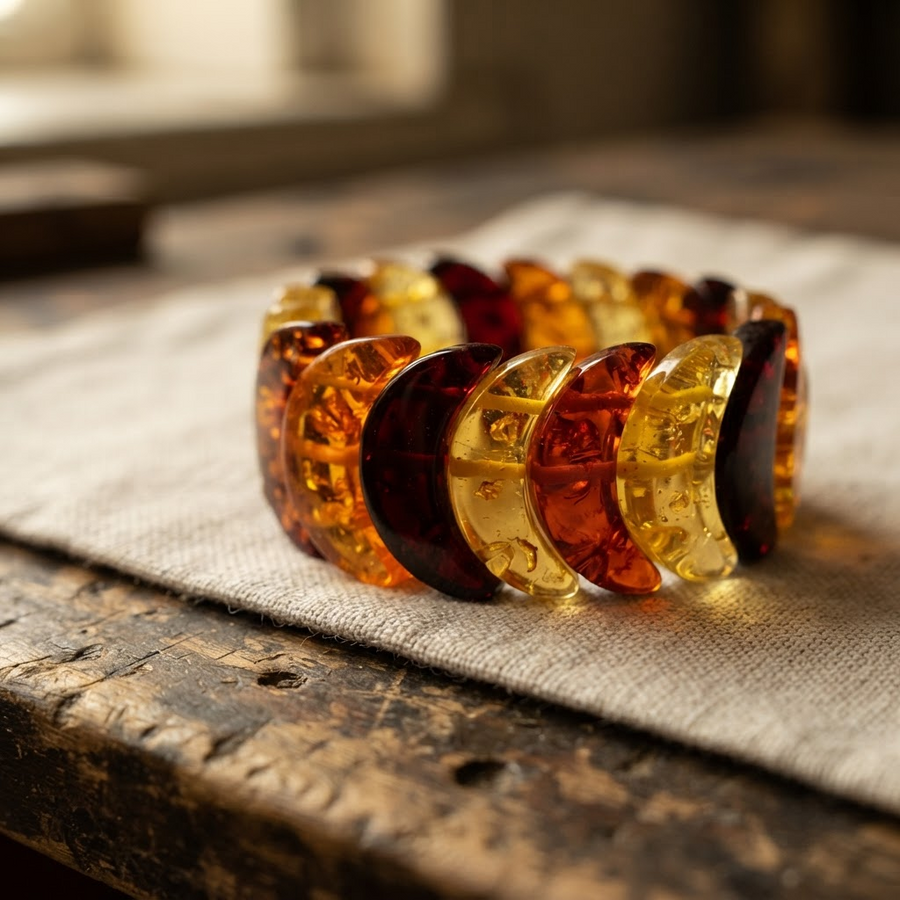 Margaret's Amber™ Hush Rainbow Amber Bracelet