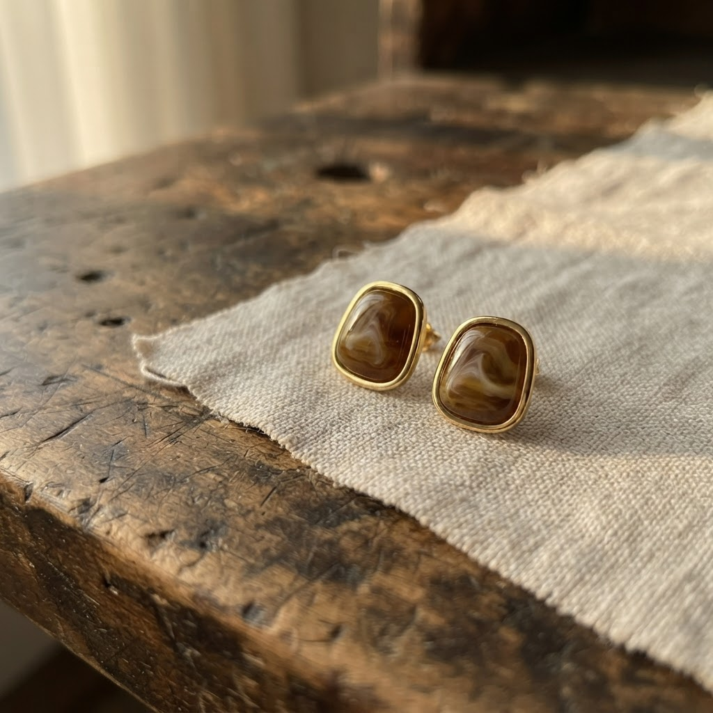 Margaret's Amber™ Ash Amber Earrings