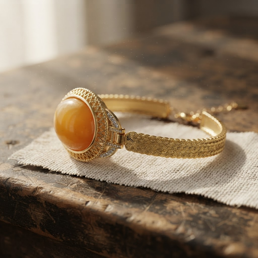 Margaret's Amber™ Pebble Honey Amber Bracelet