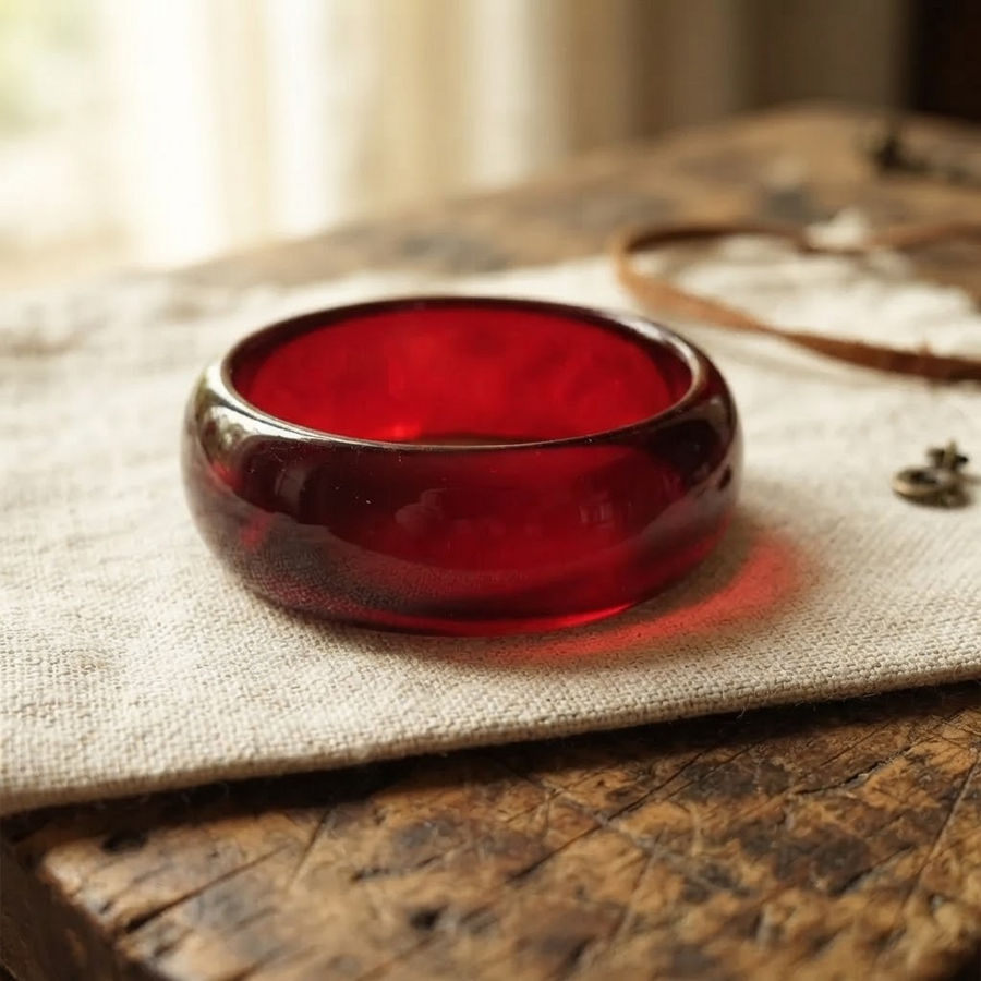Margaret's Amber™ Brook Cherry Amber Anklet