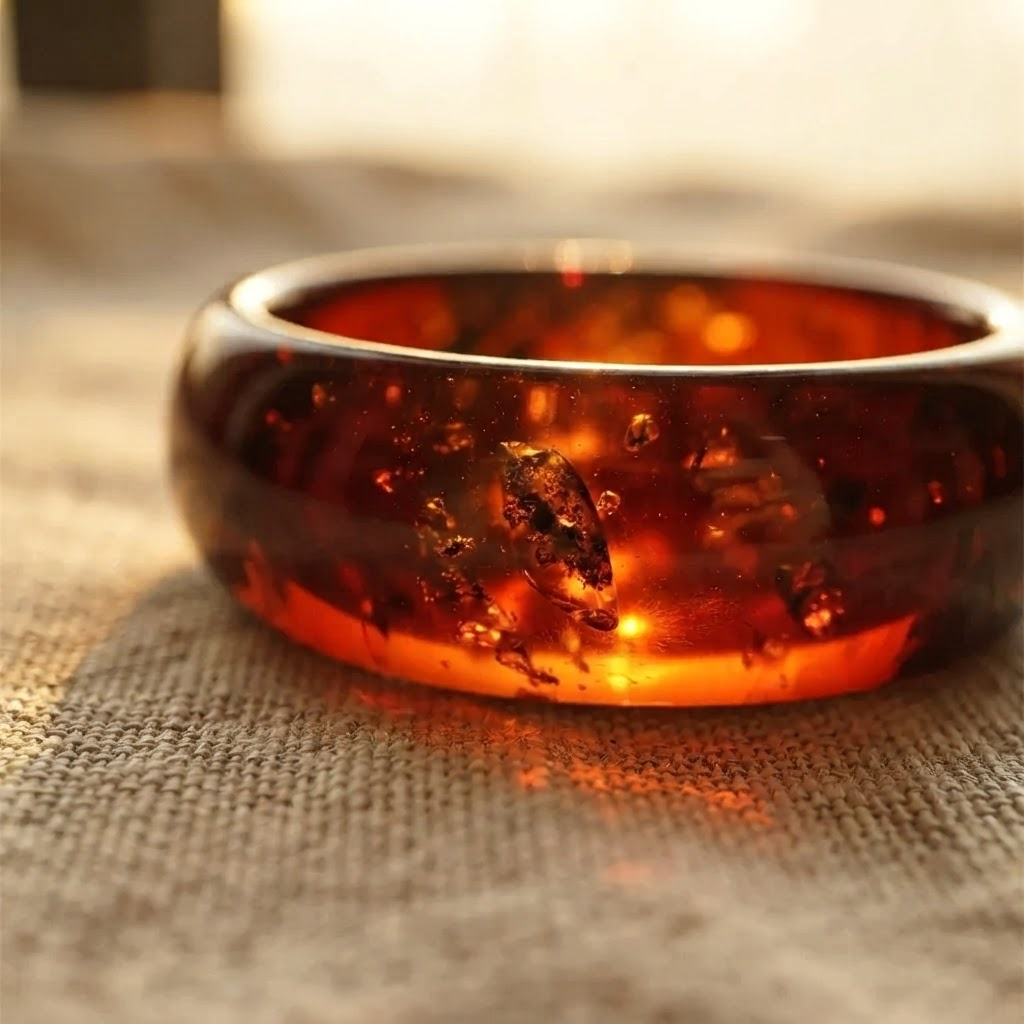 Margaret's Amber™ Brook Cherry Amber Anklet