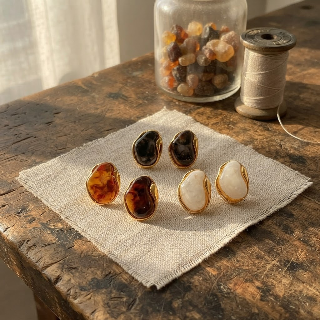 Margaret's Amber™ Rest Raw Amber Earrings