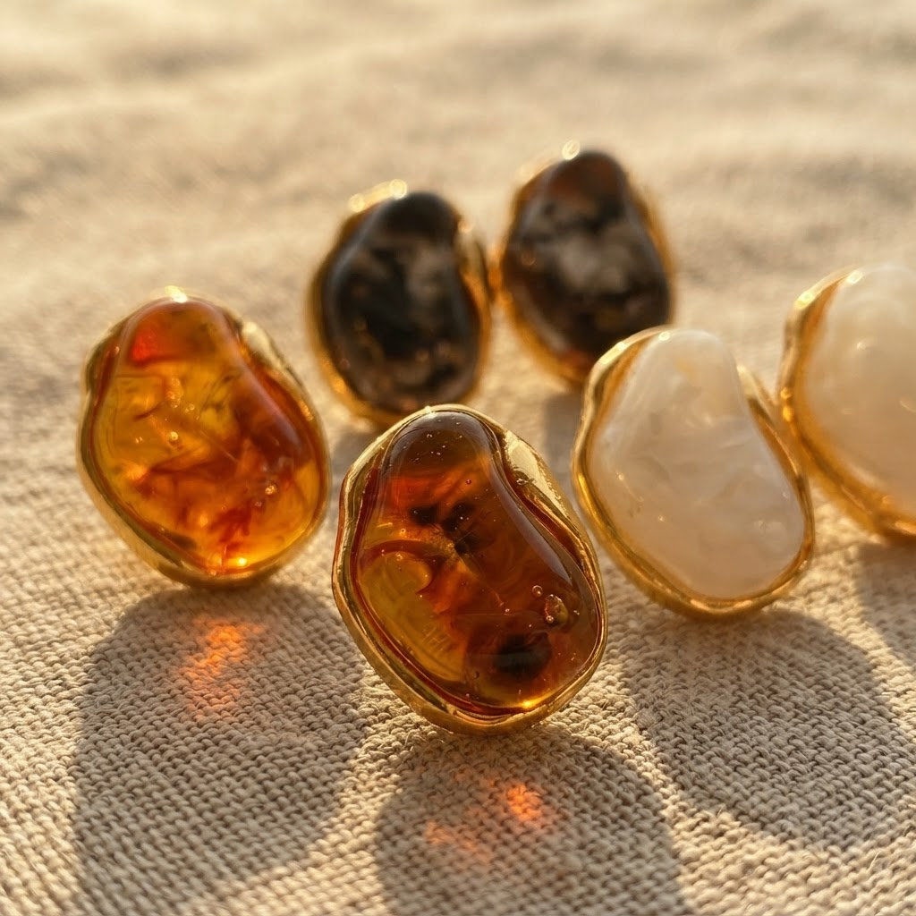 Margaret's Amber™ Rest Raw Amber Earrings