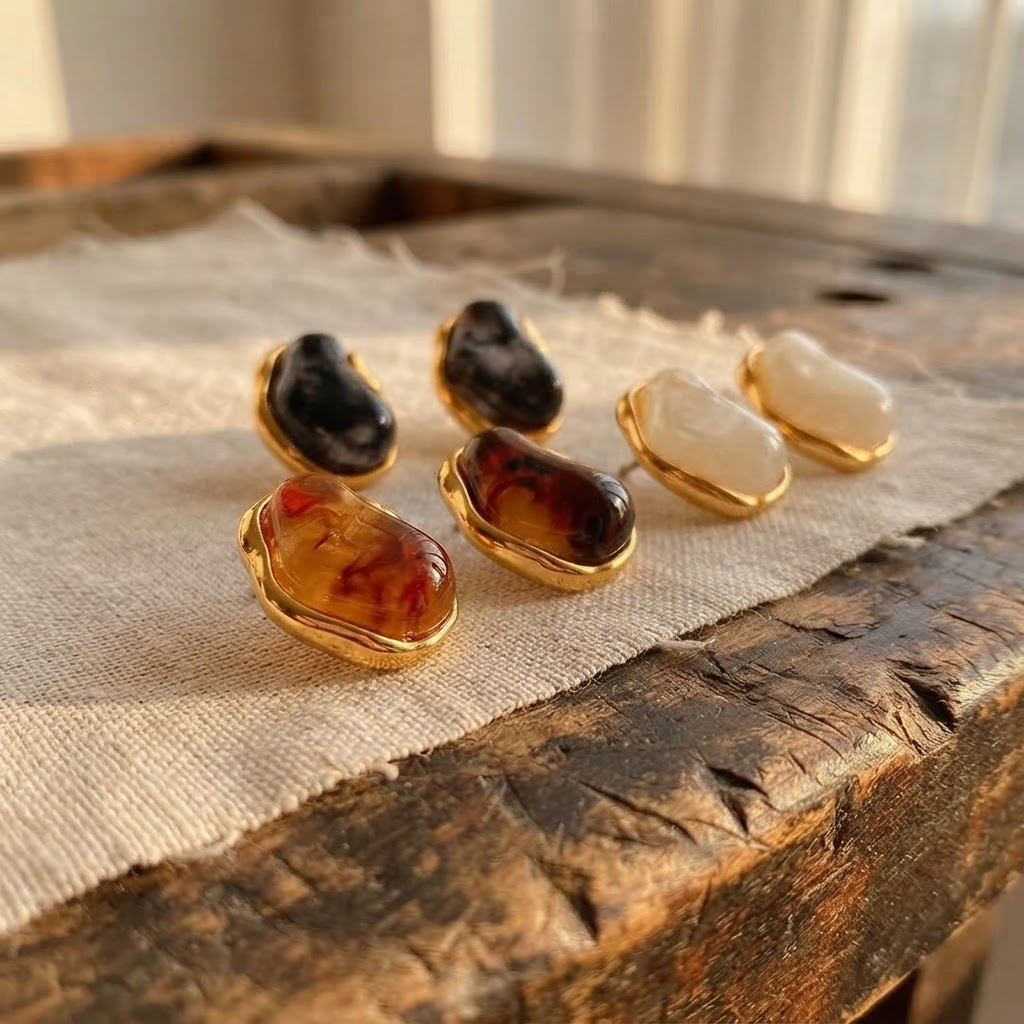 Margaret's Amber™ Rest Raw Amber Earrings