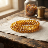 Margaret's Amber™ Dovetail Piebald Amber Bracelet