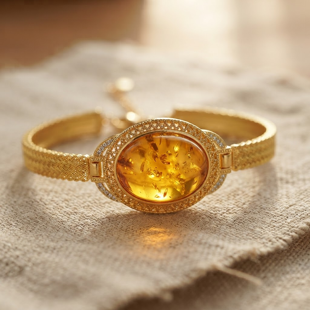 Margaret's Amber™ Pebble Honey Amber Bracelet