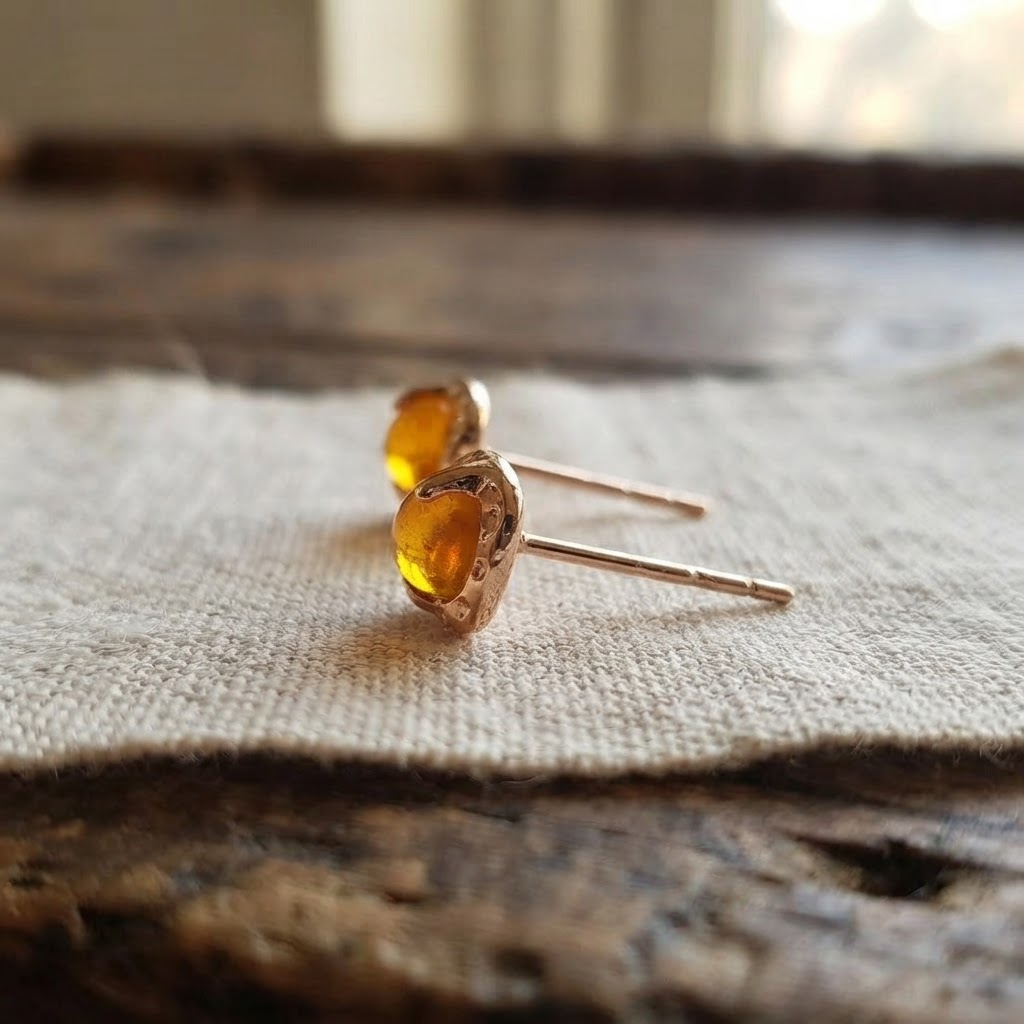 Margaret's Amber™ Shore Raw Amber Earrings