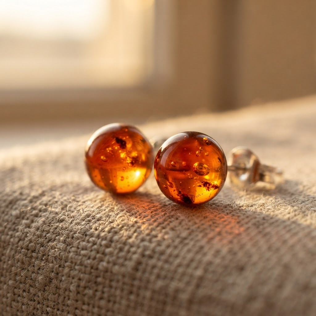 Margaret's Amber™ Tallow Amber Earrings