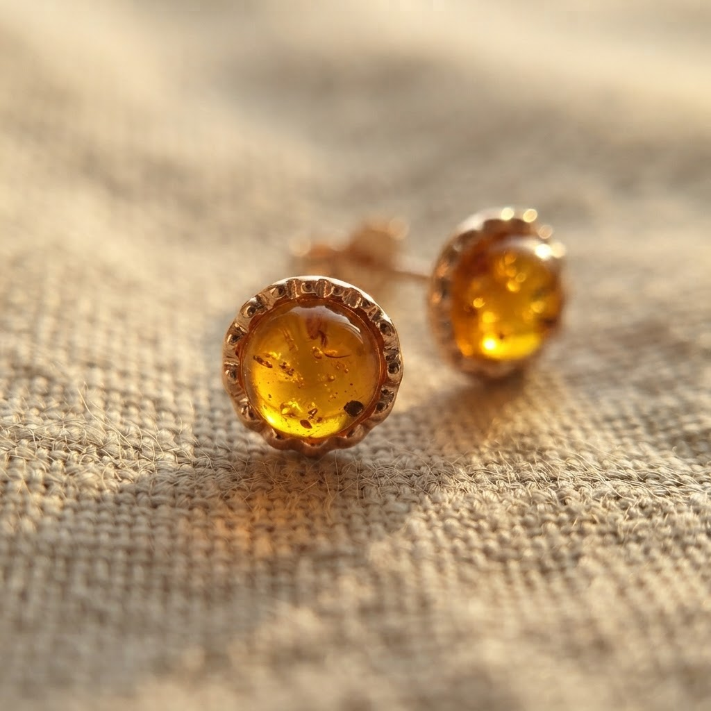 Margaret's Amber™ Shore Raw Amber Earrings