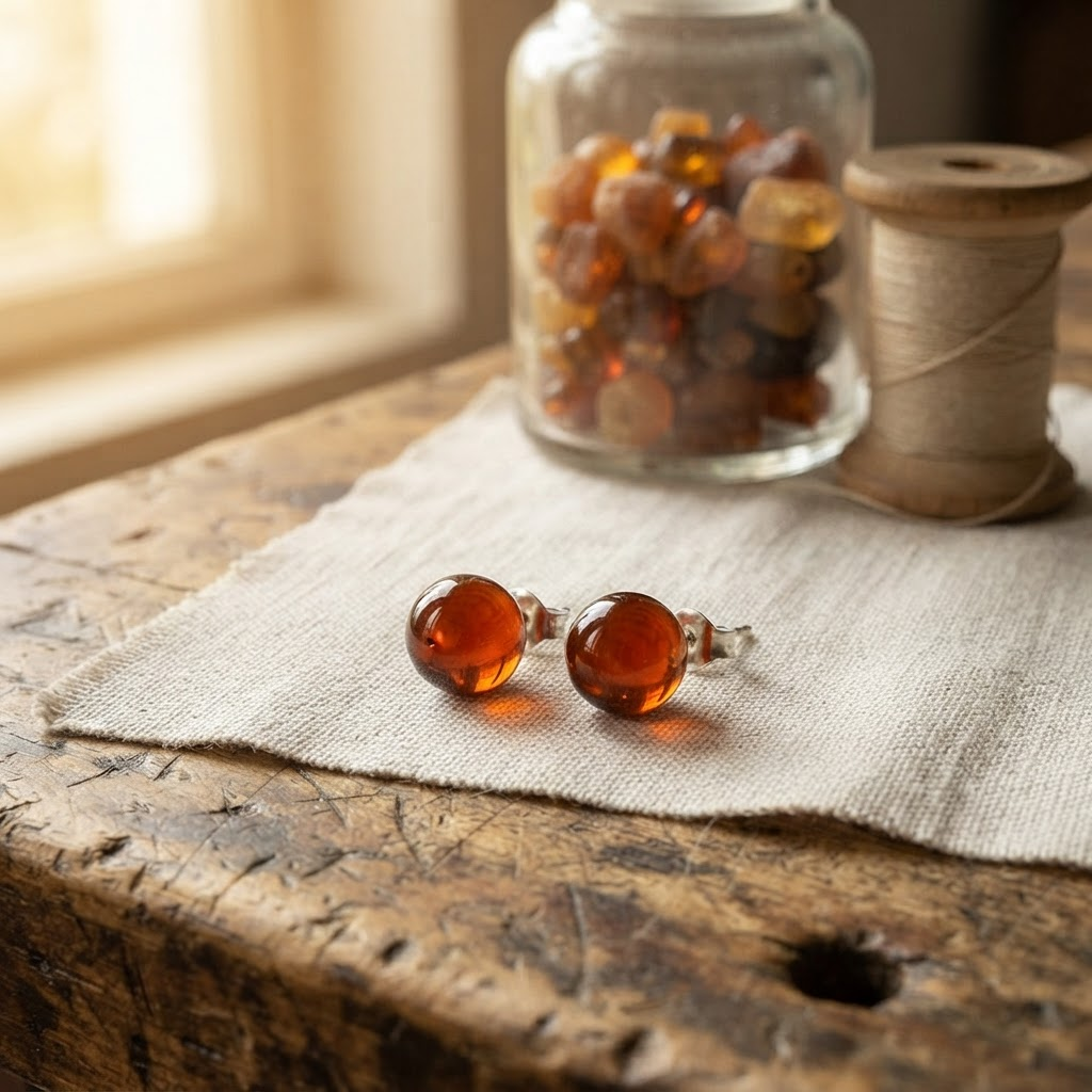 Margaret's Amber™ Tallow Amber Earrings
