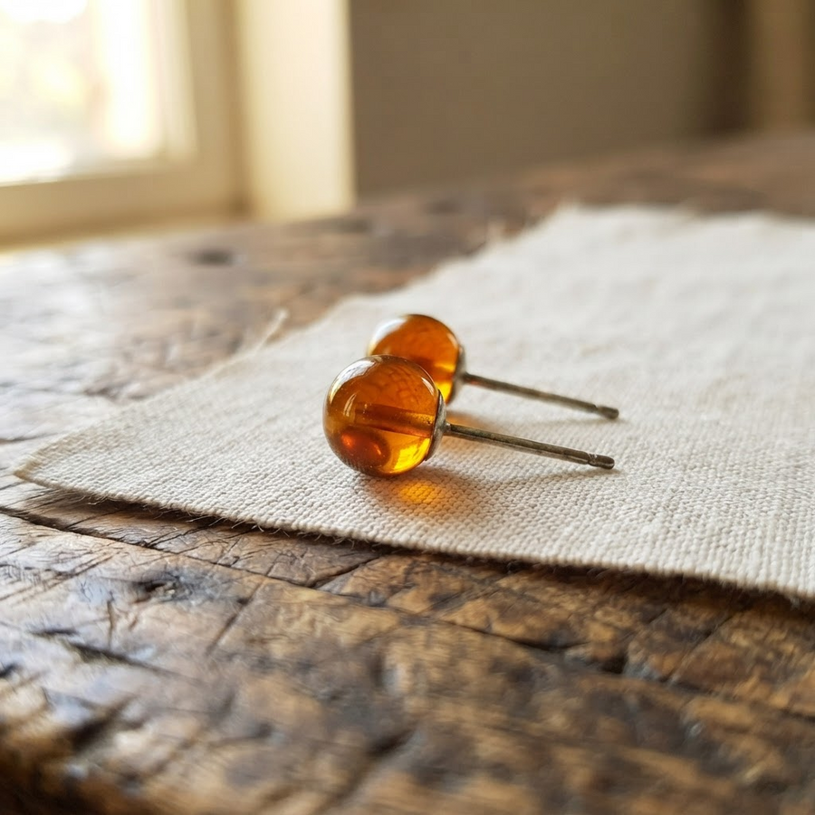 Margaret's Amber™ Tallow Amber Earrings