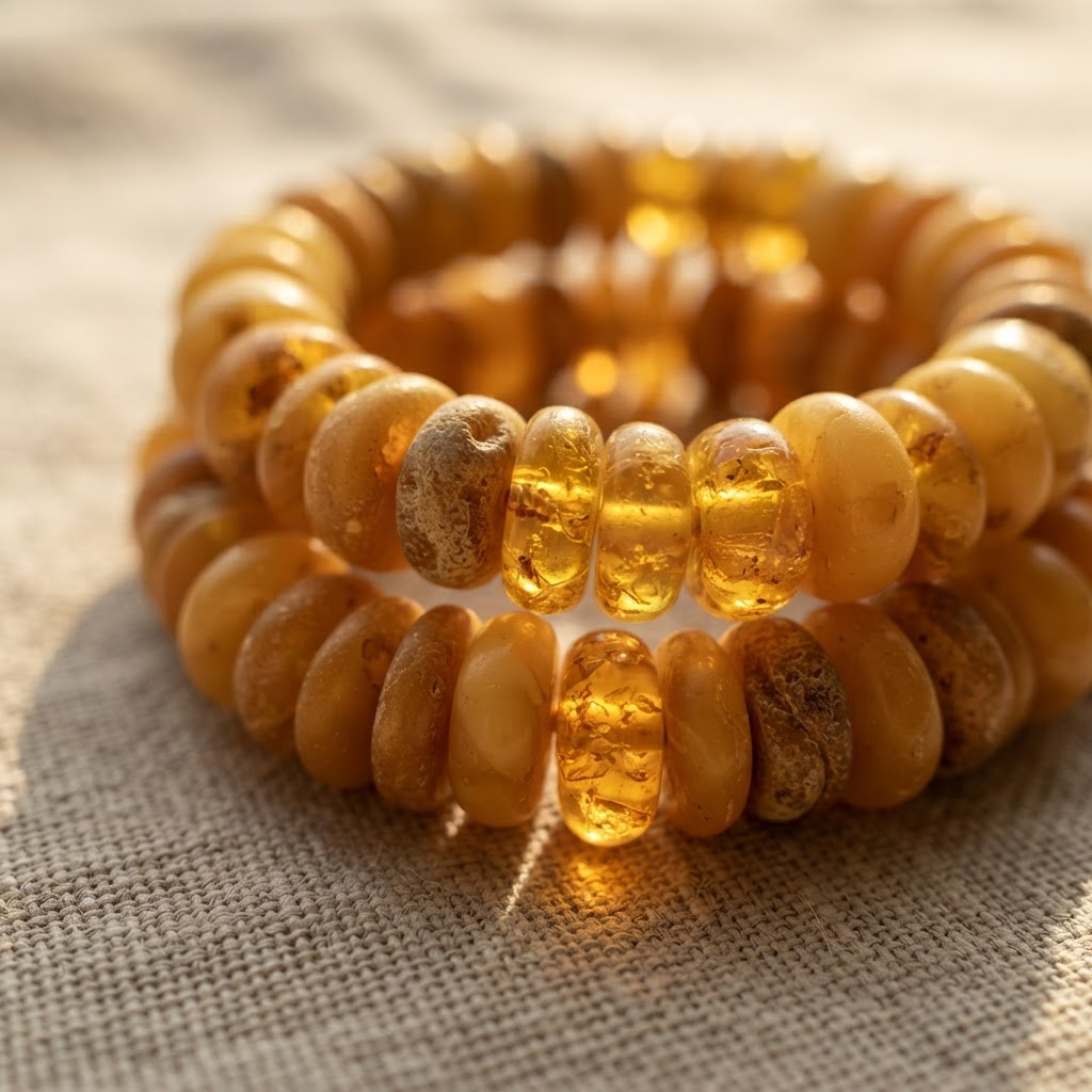 Margaret's Amber™ Halo Honey Amber Bracelet