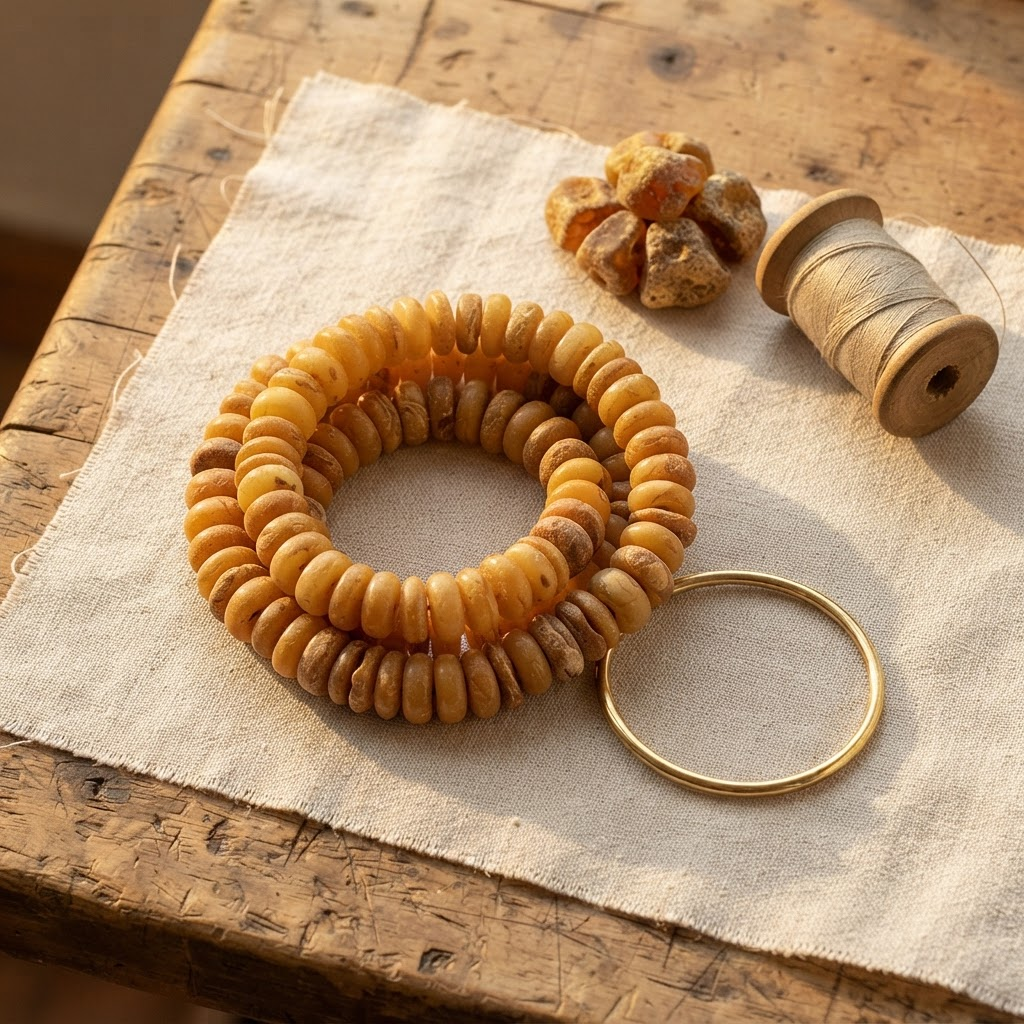 Margaret's Amber™ Halo Honey Amber Bracelet