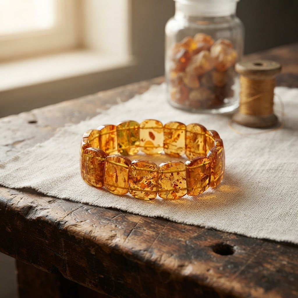 Margaret's Amber™ Rowan Wildflower Amber Bracelet