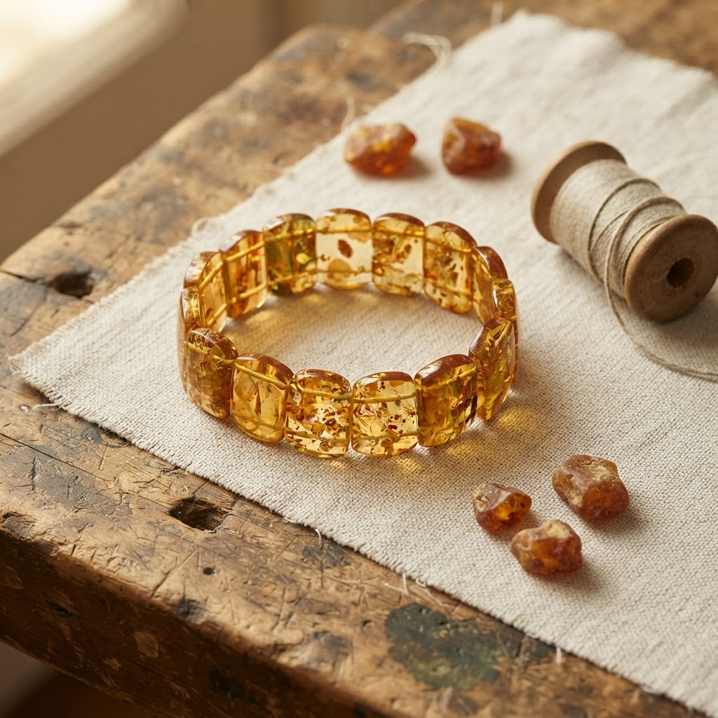 Margaret's Amber™ Rowan Wildflower Amber Bracelet