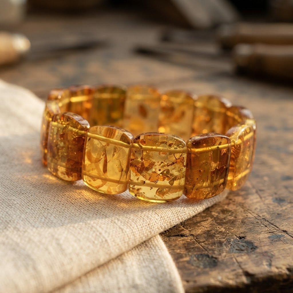 Margaret's Amber™ Rowan Wildflower Amber Bracelet