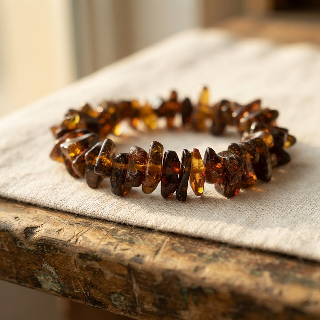 Margaret's Amber™ Cedar Raw Amber Bracelet