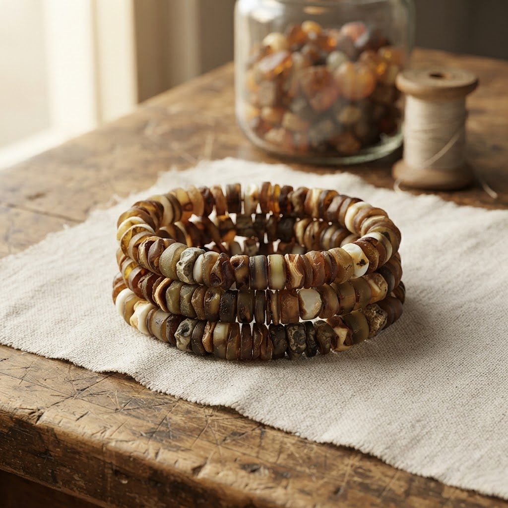 Margaret's Amber™ Sorrel Midnight Raw Amber Bracelet