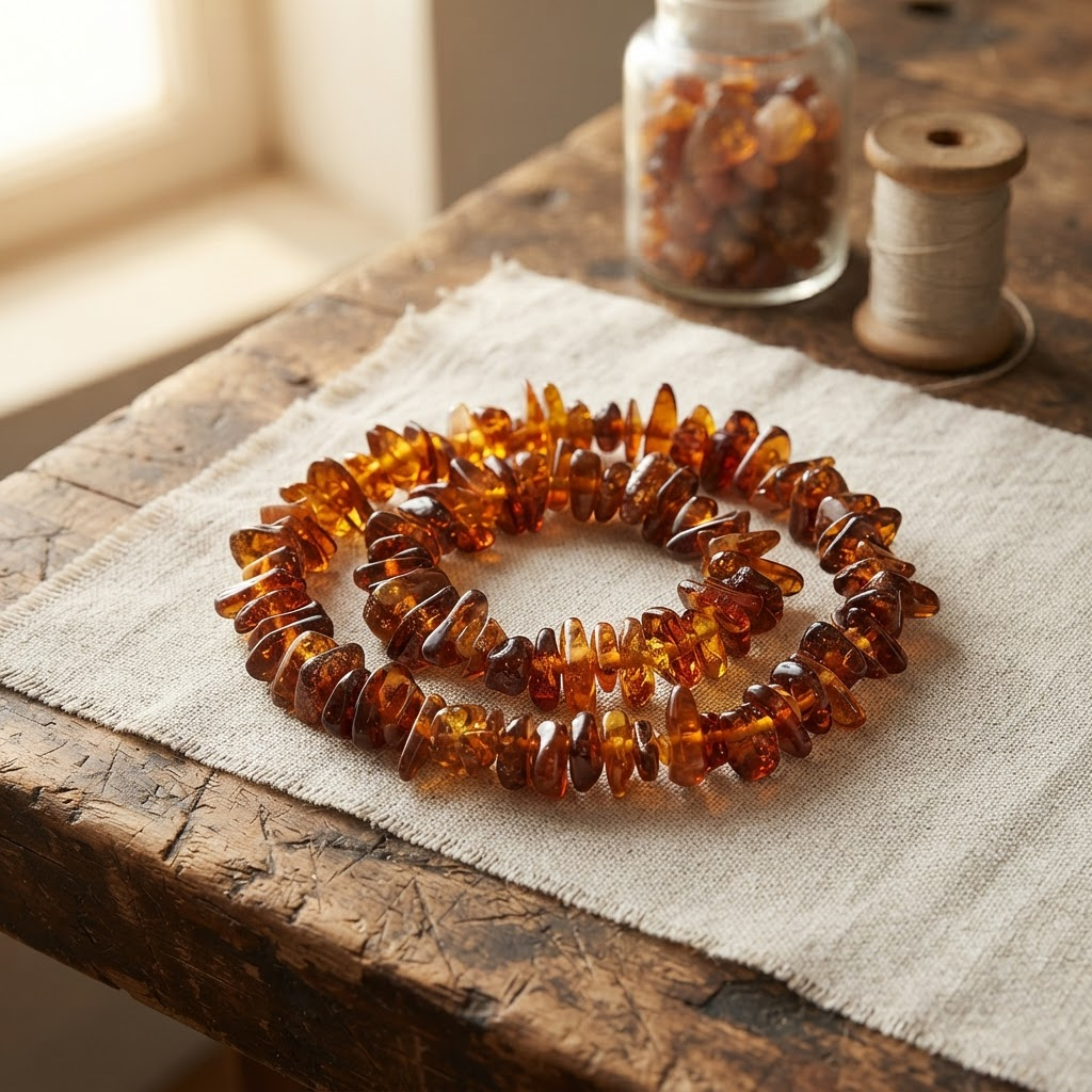 Margaret's Amber™ Cedar Raw Amber Bracelet