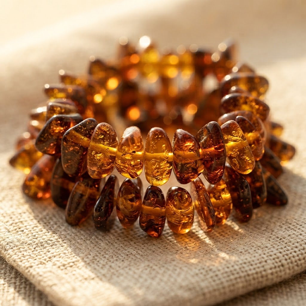 Margaret's Amber™ Cedar Raw Amber Bracelet
