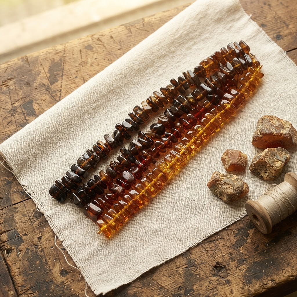 Margaret's Amber™ Saffron Wildflower Raw Amber Bracelet