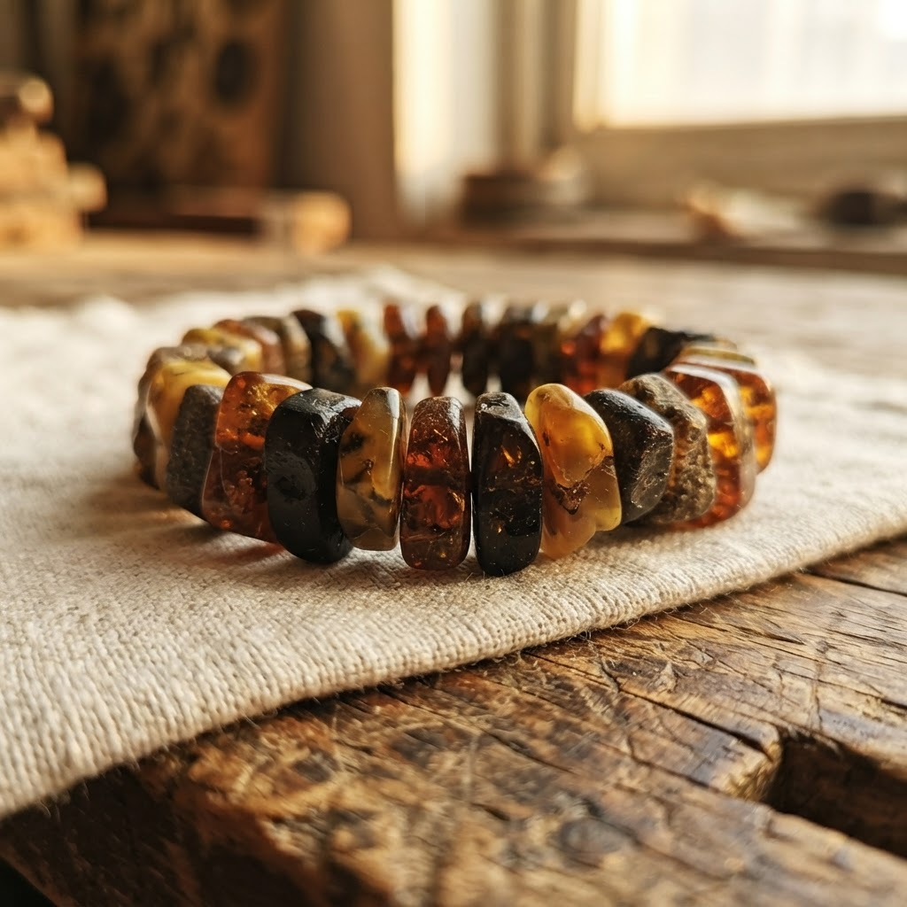 Margaret's Amber™ Umber Midnight Raw Amber Bracelet
