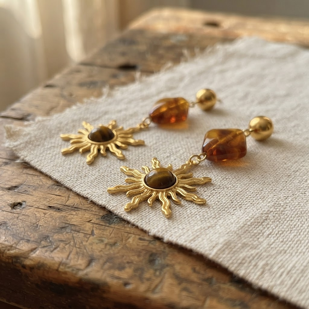 Margaret's Amber™ Ruth Sun Amber Earrings