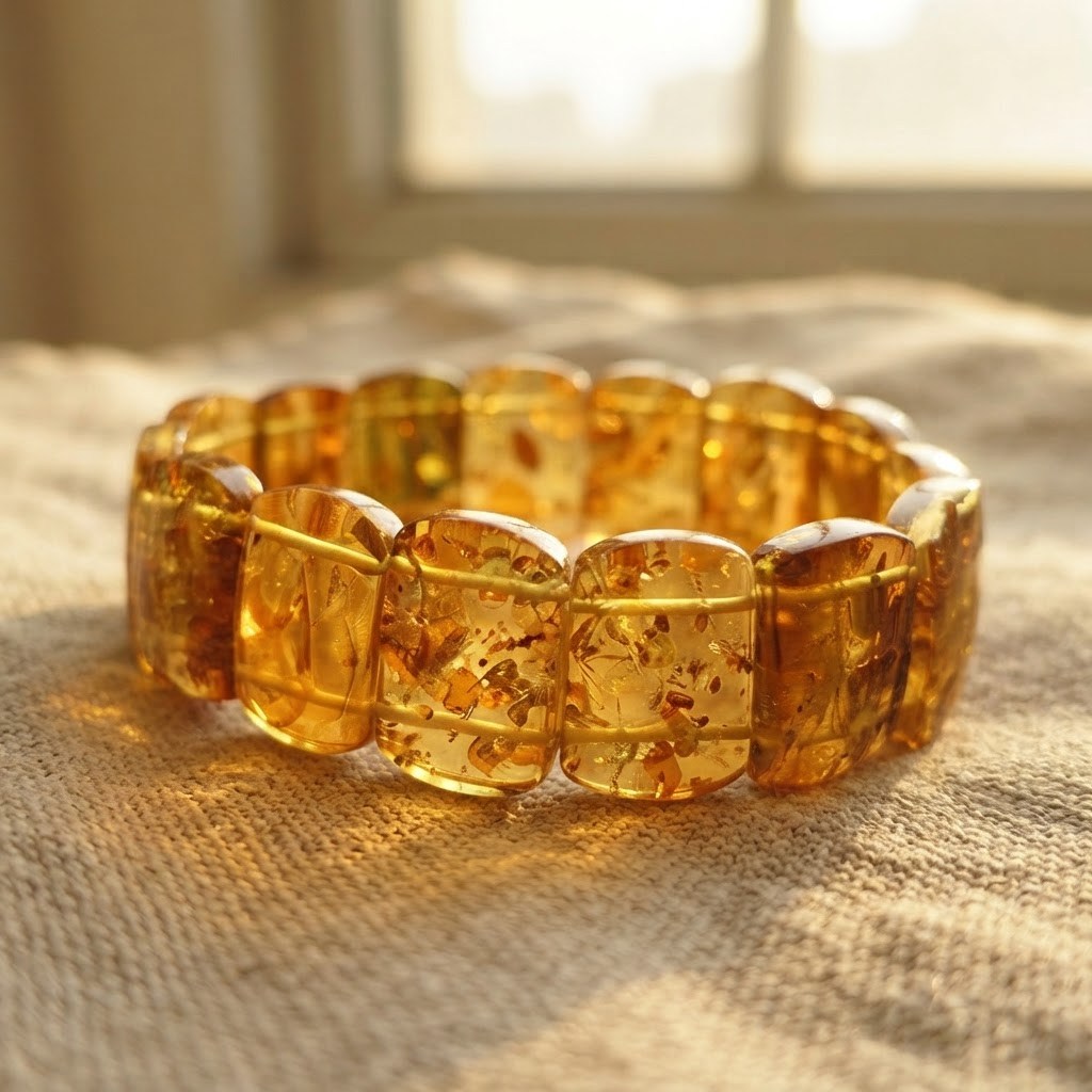Margaret's Amber™ Rowan Wildflower Amber Bracelet