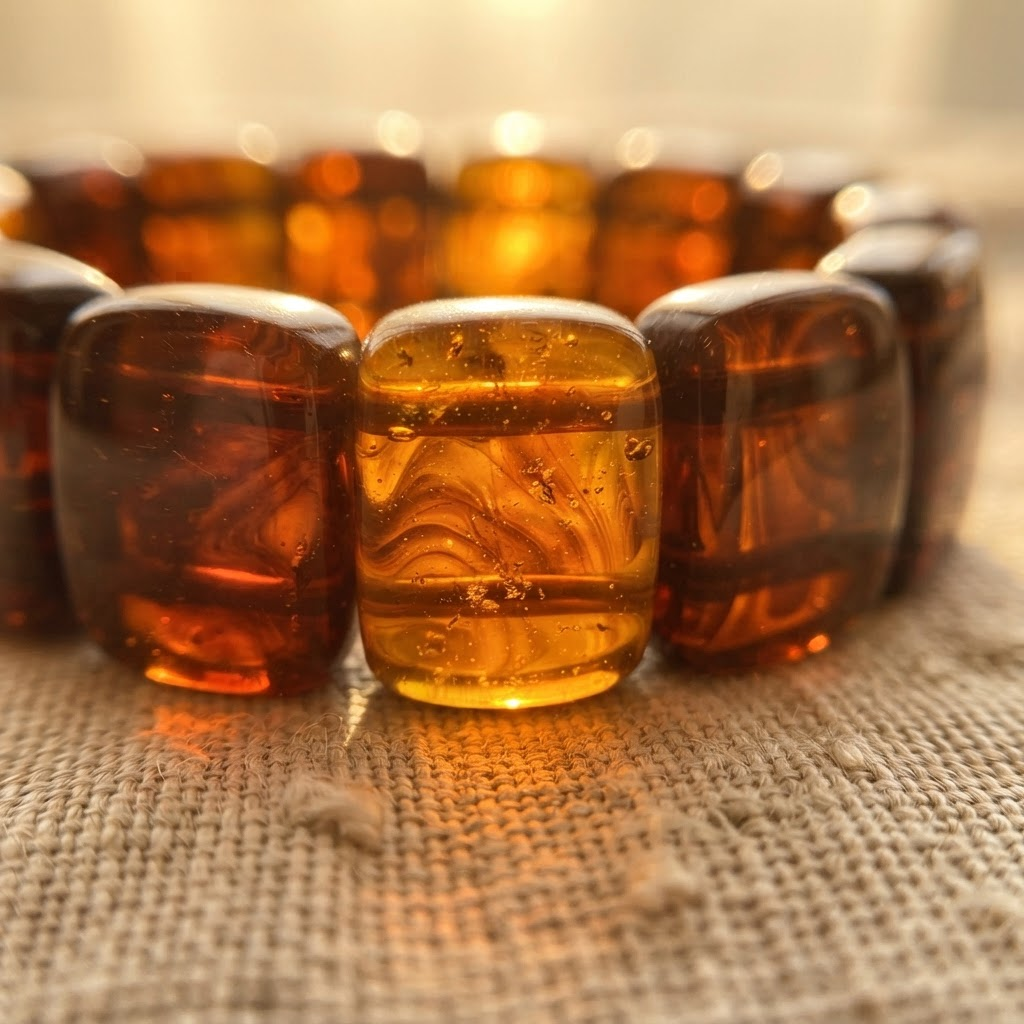 Margaret's Amber™ Driftwood Cherry Wide Amber Bracelet