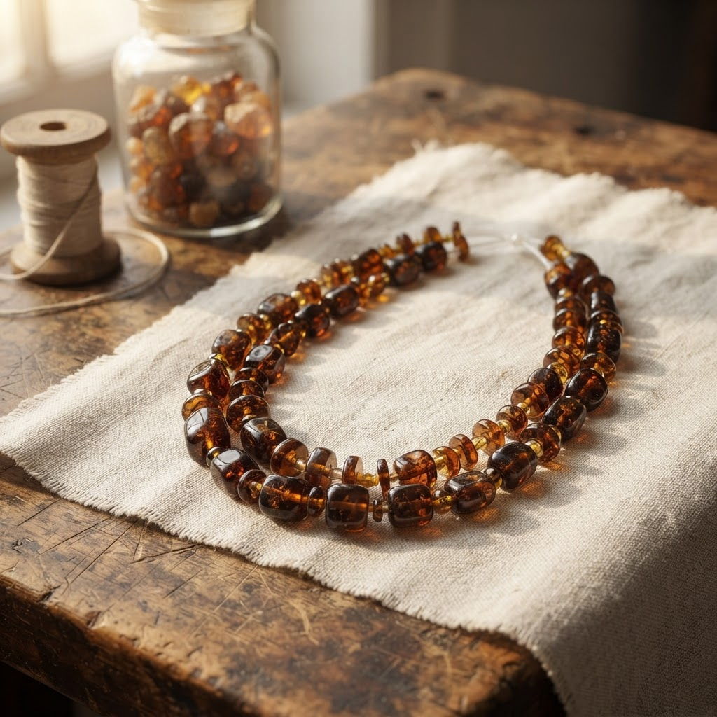 Margaret's Amber™ Iris Amber Necklace