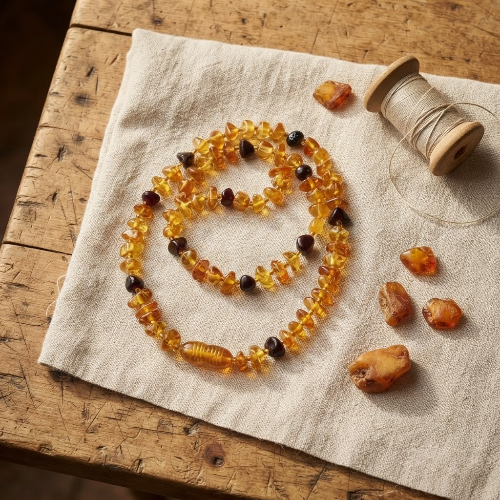 Margaret's Amber™ Daisy Choker Amber Necklace