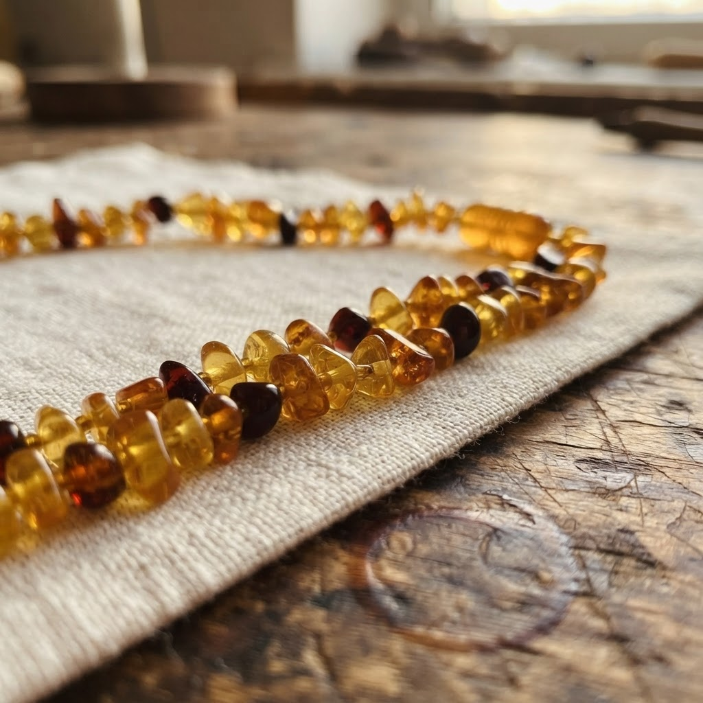 Margaret's Amber™ Daisy Choker Amber Necklace