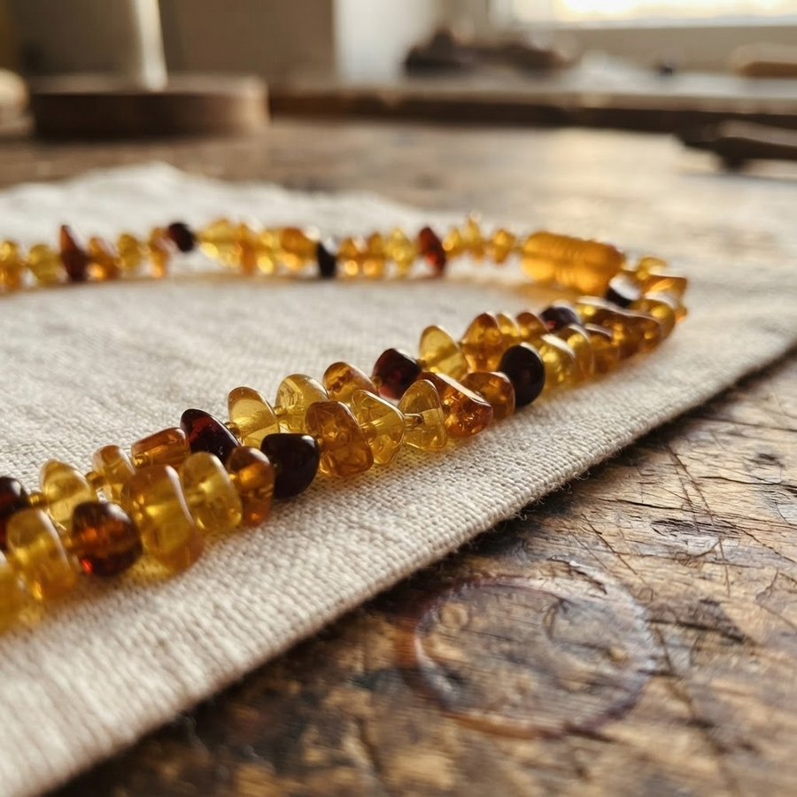 Margaret's Amber™ Daisy Choker Amber Necklace