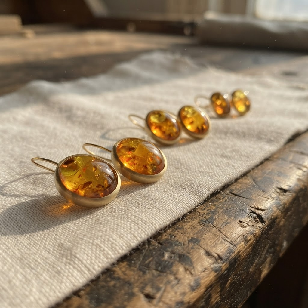 Margaret's Amber™ Sunday Wildflower Amber Earrings