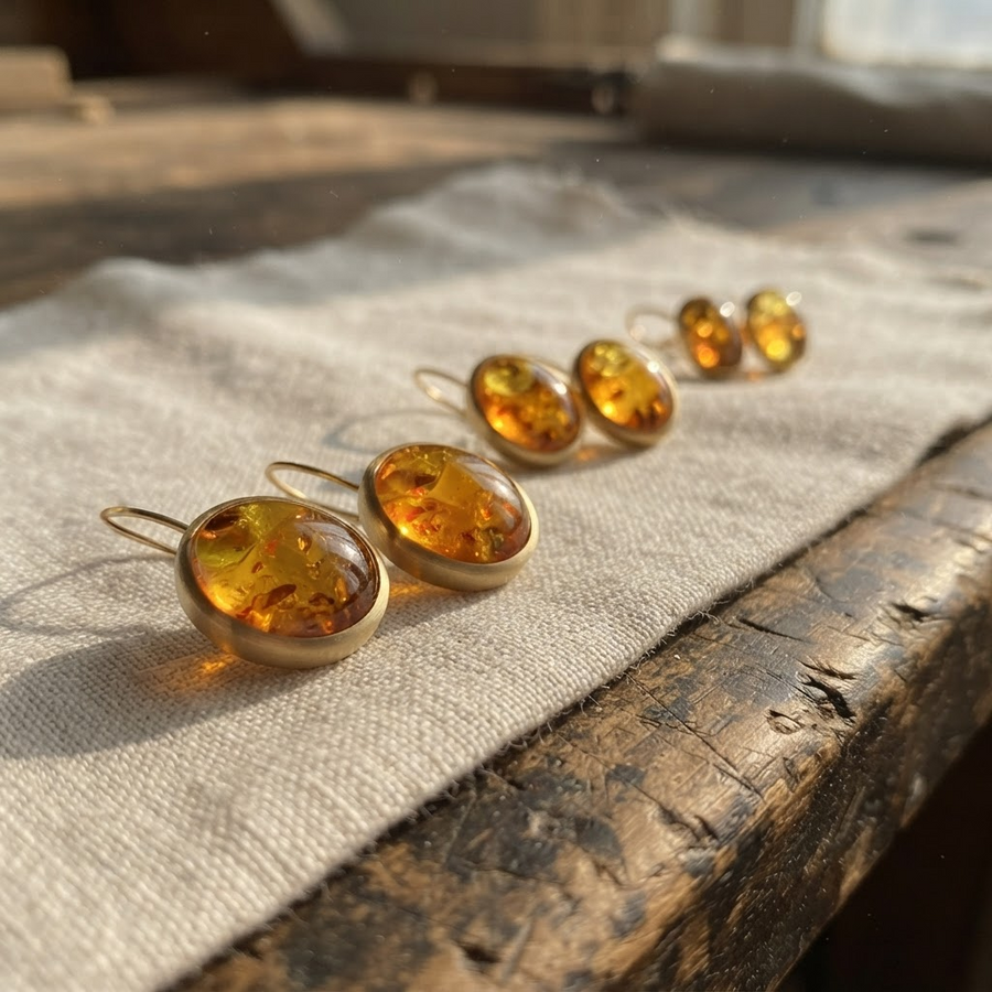 Margaret's Amber™ Sunday Wildflower Amber Earrings
