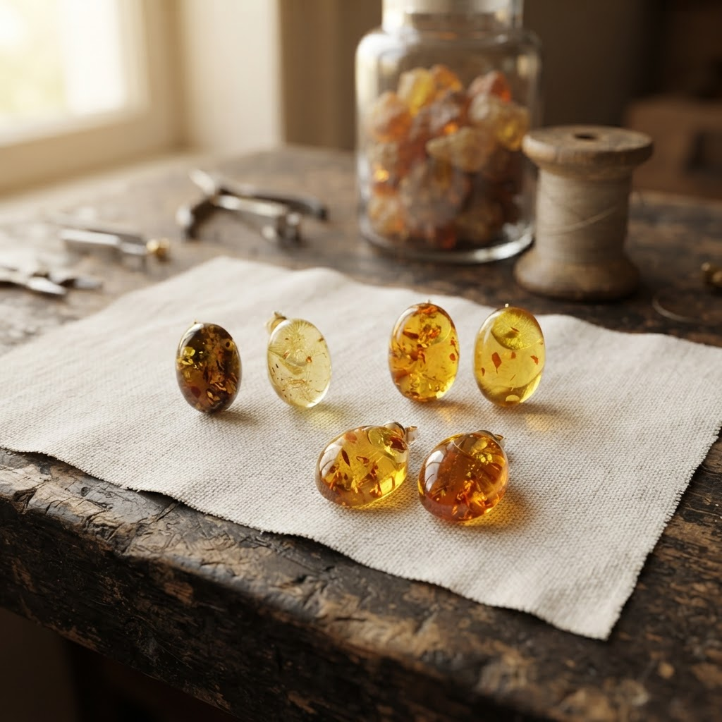 Margaret's Amber™ Sunday Wildflower Amber Earrings
