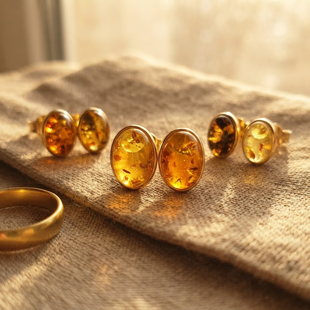 Margaret's Amber™ Sunday Wildflower Amber Earrings
