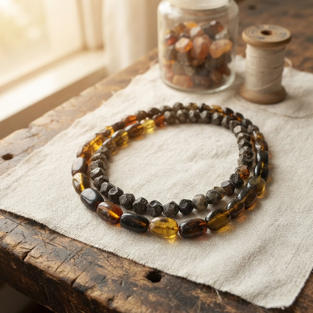 Margaret's Amber™ Seagrass Amber Necklace