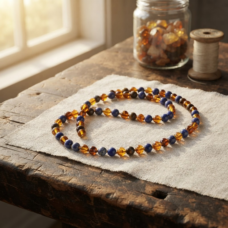Margaret's Amber™ Sparrow Amber Necklace